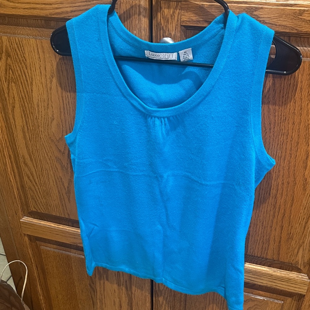 Luxe Bright Blue Tank Top
